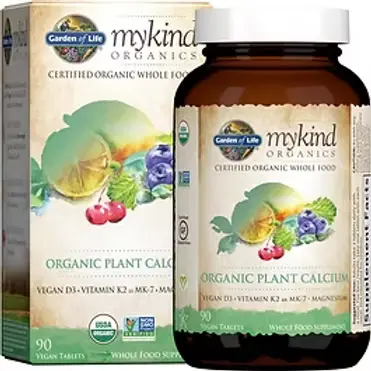 Garden of Life mykind Organics Plant Calcium Supplement Made from Whole Foods