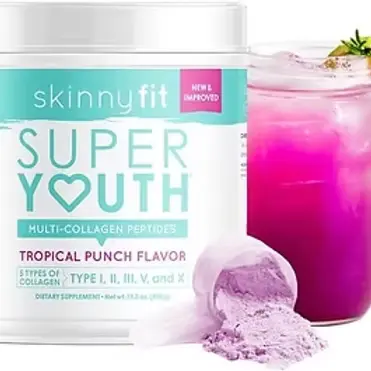SkinnyFit Super Youth Tropical Punch Multi-Collagen Peptides Plus Apple Cider Vinegar