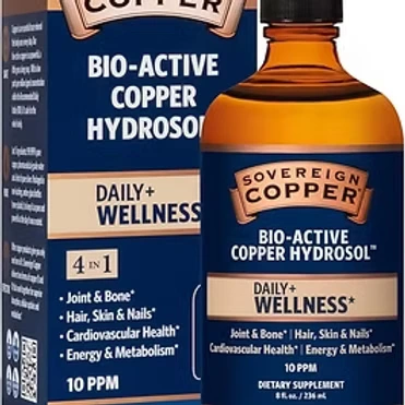 Sovereign Copper Bio-Active Colloidal Copper Hydrosol