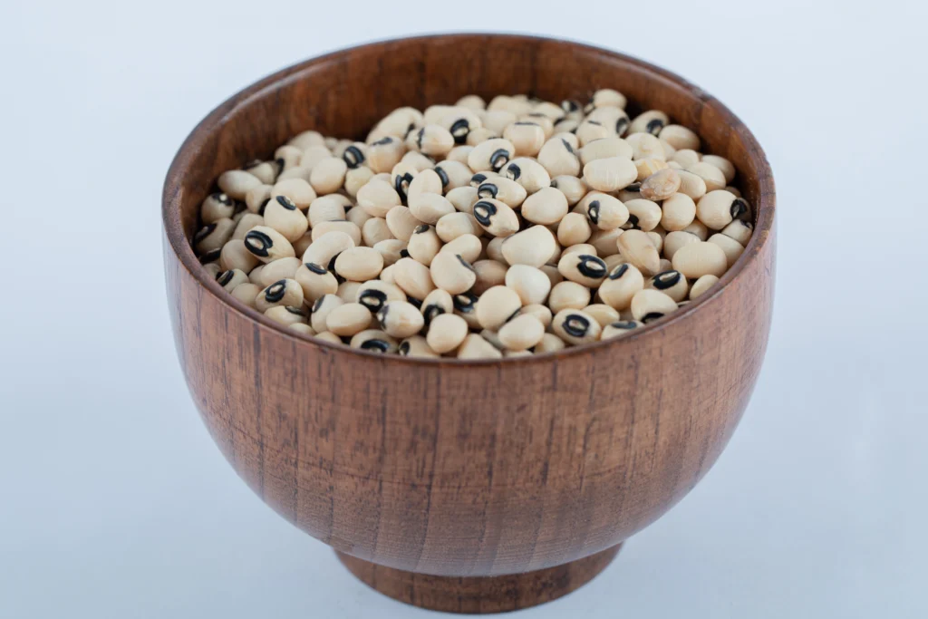 Blackeye pea, canned, sodium added, drained and rinsed