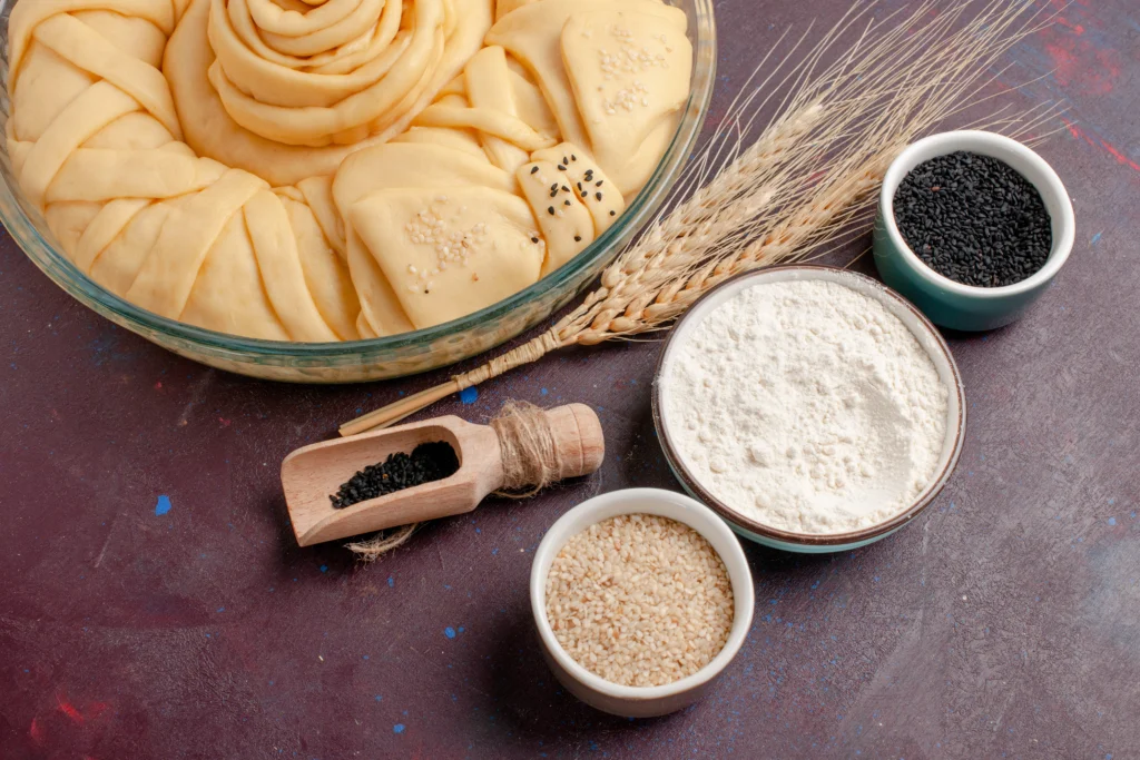 Flour, rice, glutinous