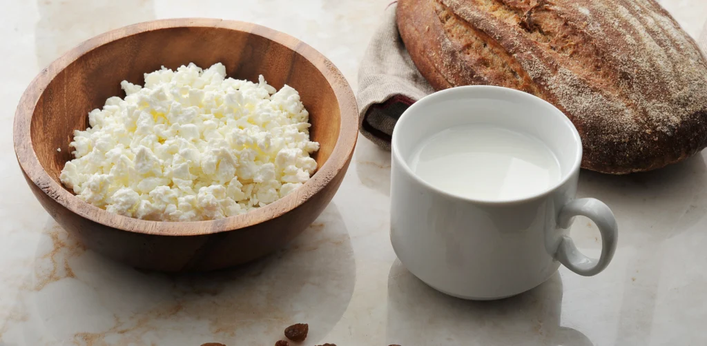 Phytonutrients Cottage cheese, full fat, large or small curd
