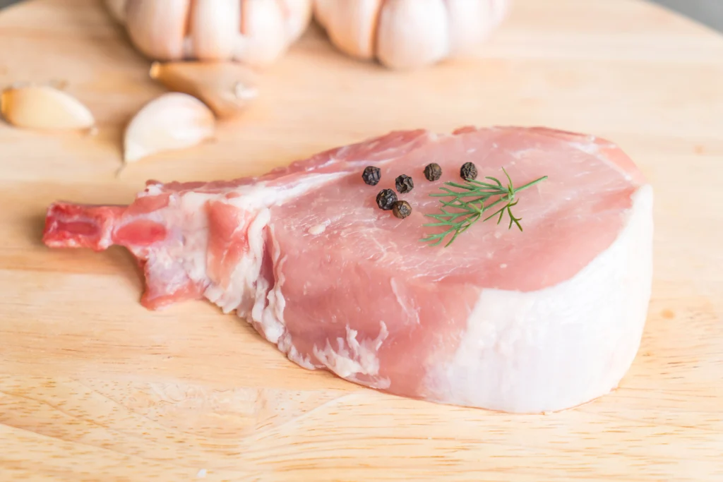 Pork, loin, boneless, raw