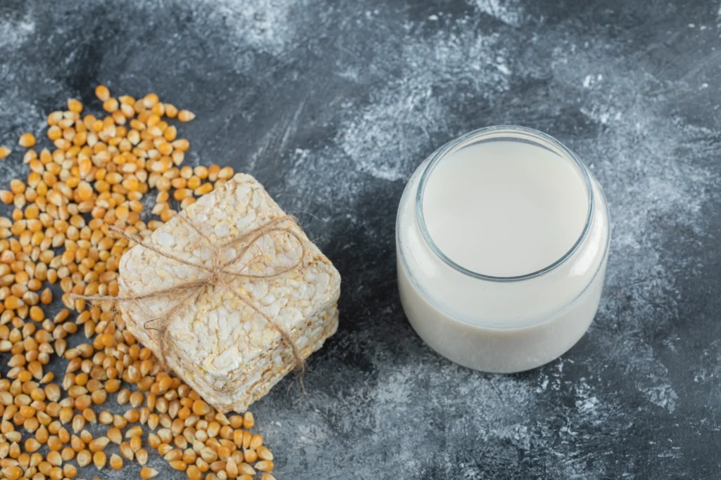 Soy milk, sweetened, plain, refrigerated