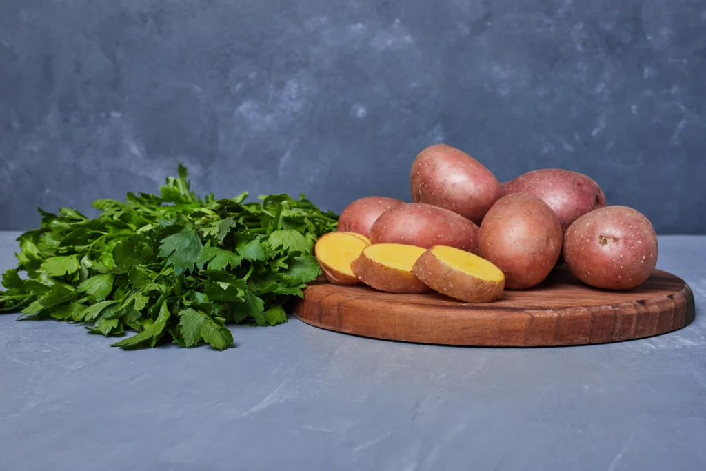 Sweet potatoes, orange flesh, without skin, raw